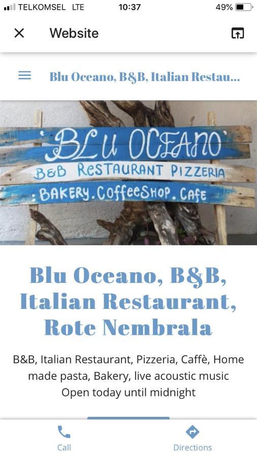 Blu Oceano B&B, Italian Restaurant ネンブララ エクステリア 写真